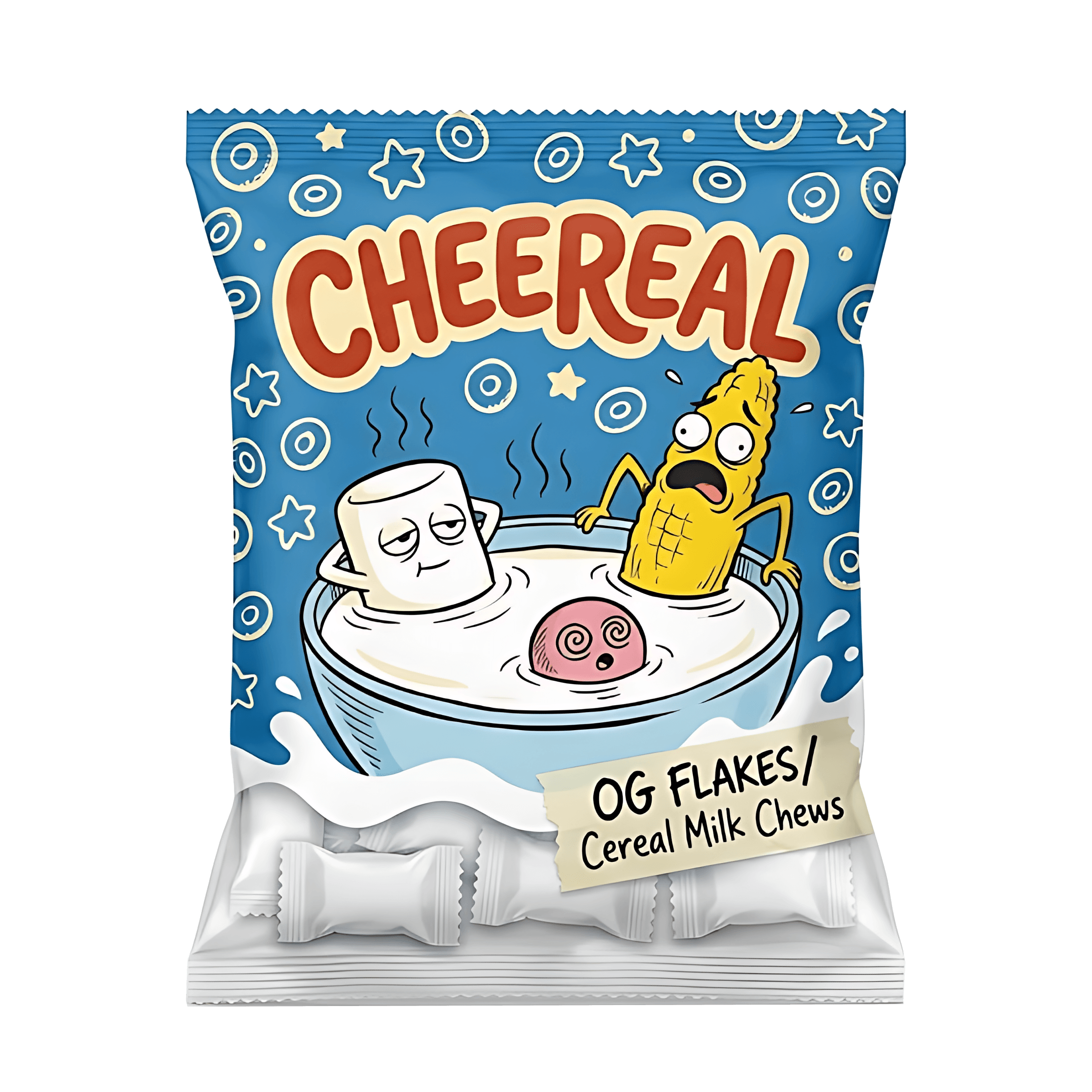One bag of Cheereal OG Flakes cereal milk chews